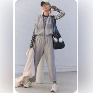 NWT Free People Movement Set Go Onsie Jumpsuit Sweatshirt Large